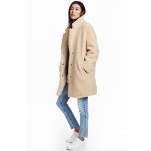 Light Beige Short Pile Coat